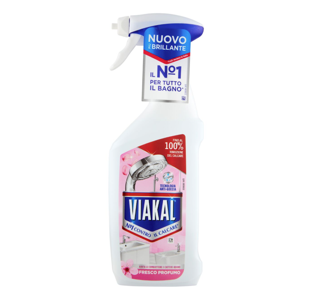 Viakal, Entkalkungsspray für Bad und Küche, Frischer Duft, 470ml