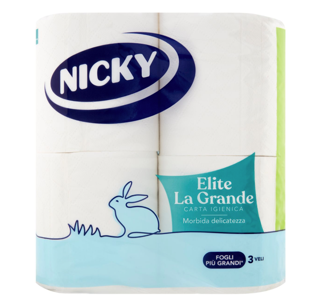 Nicky, Wc Papier, 3 Lagig, 4 Rollen
