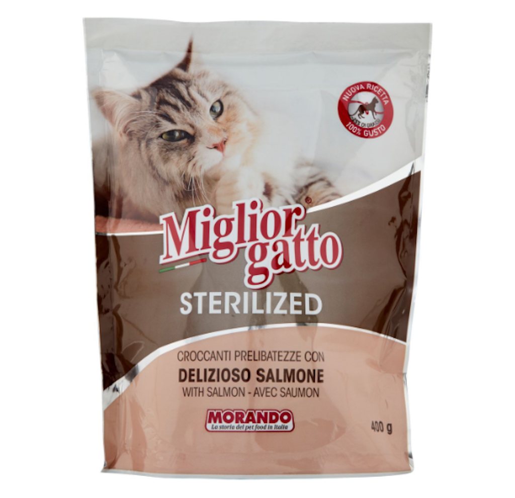 Miglior Gatto, Trockenfutter für Katzen, Lachs, 400gr.