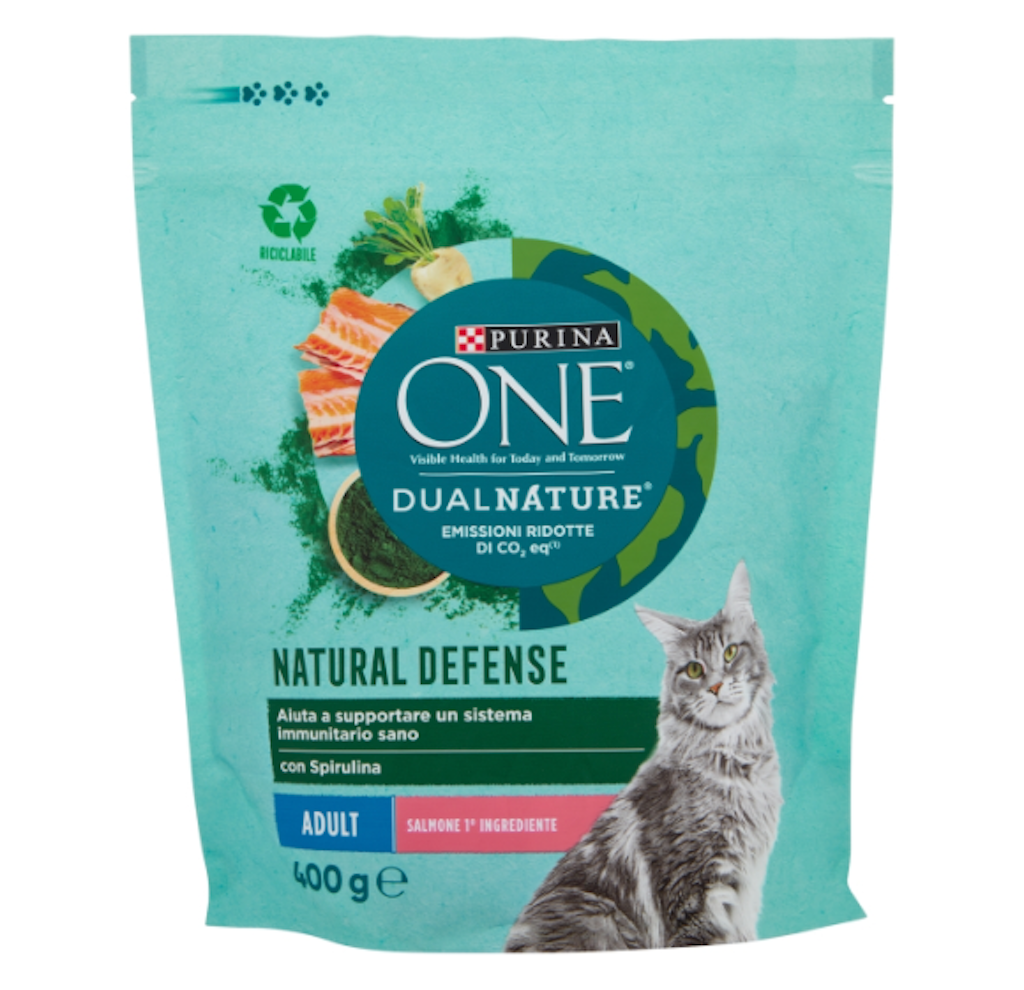 Purina One, Dual Nature, Erwachsene, Lachs, 400g