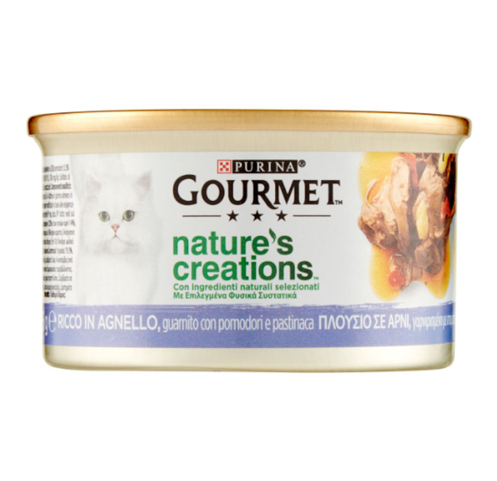 Purina, Gourmet Nature's Creations, Lamm mit Tomate und Pastinake, 85gr.