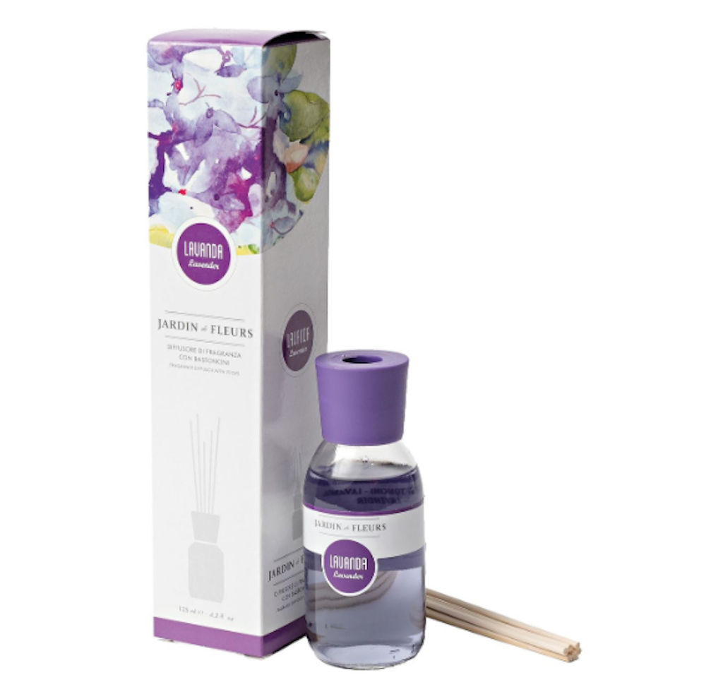 Jardin de Fleurs, Raumduft mit Stäbchen Lavendel, 125 ml