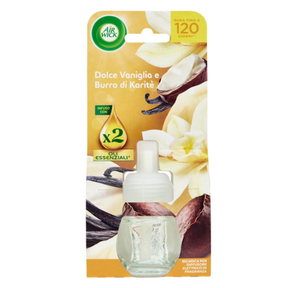 Air Wick, Nachfüllpackung für elektrischen Duftdiffusor, Vanille und Karitebutter