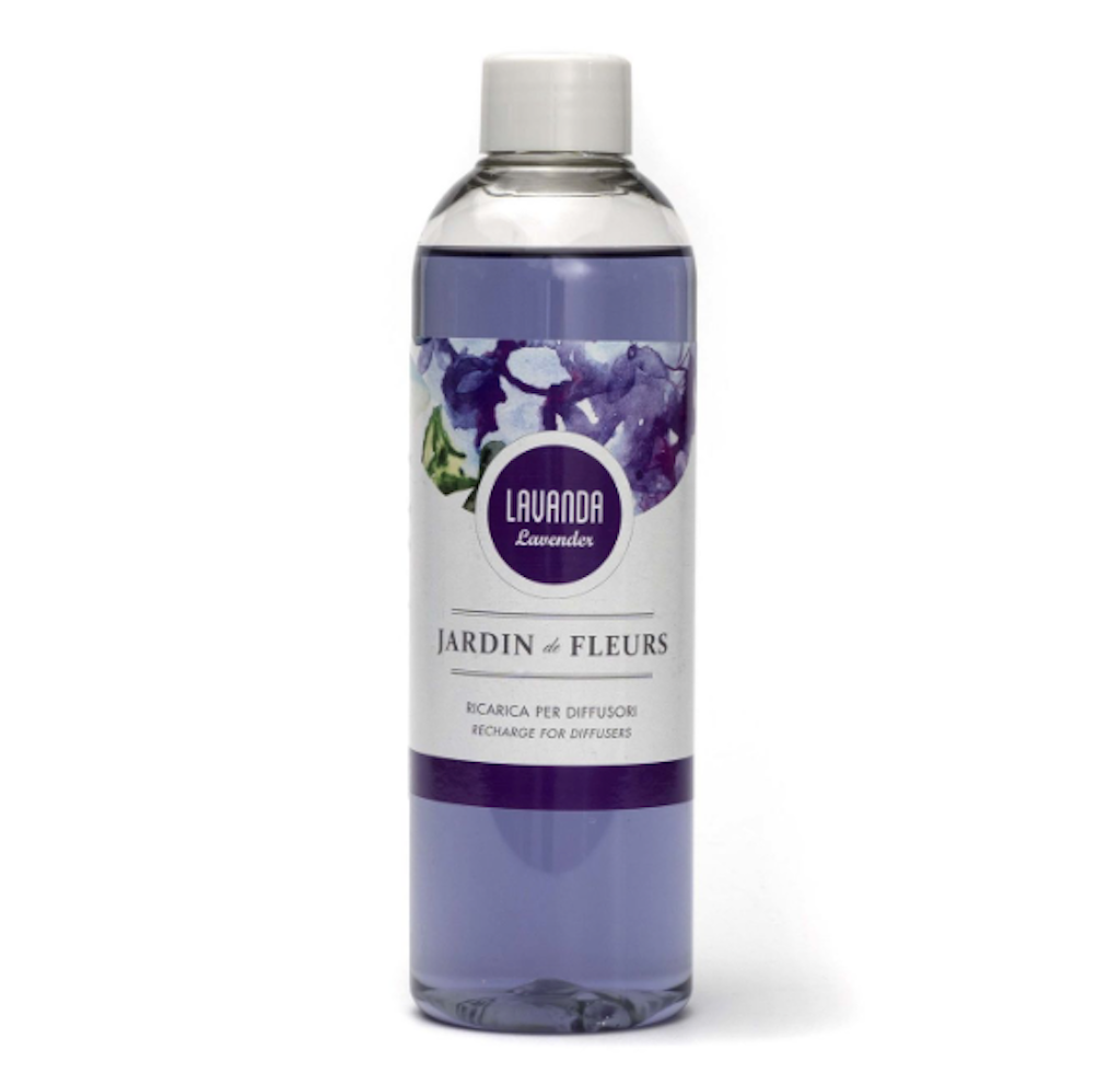 Jardin de Fleurs, Nachfüllpackung für Raumduft mit Stäbchen, Lavendel, 250ml