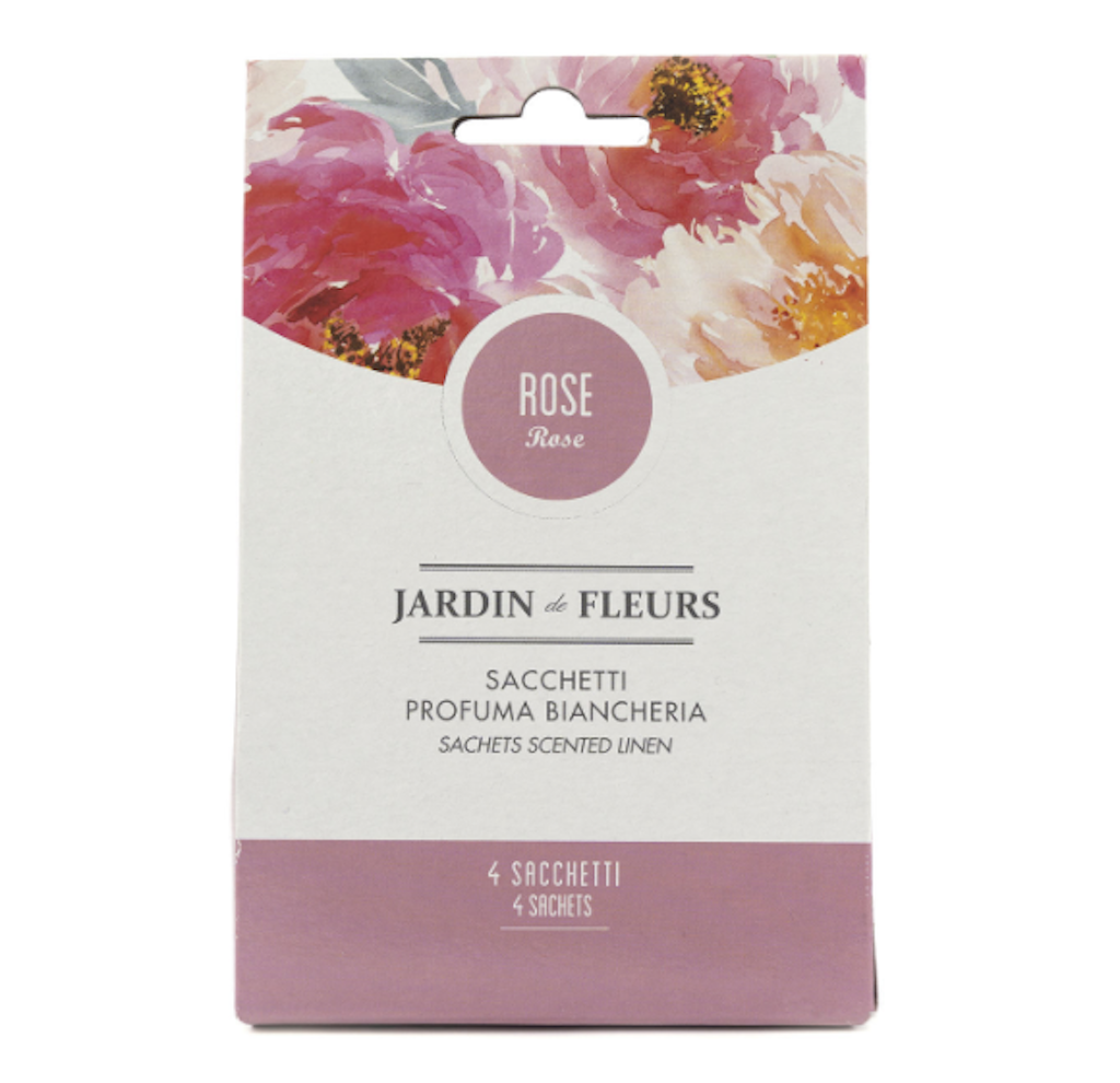 Jardin de Fleurs, Duftsäckchen für Wäsche, Rosen, 4 Stk.
