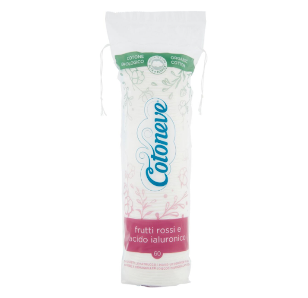 Cotoneve, Bio Make-up-Entferner-Pads, Rote Beeren und Hyaluronsäure, 60 Stk.