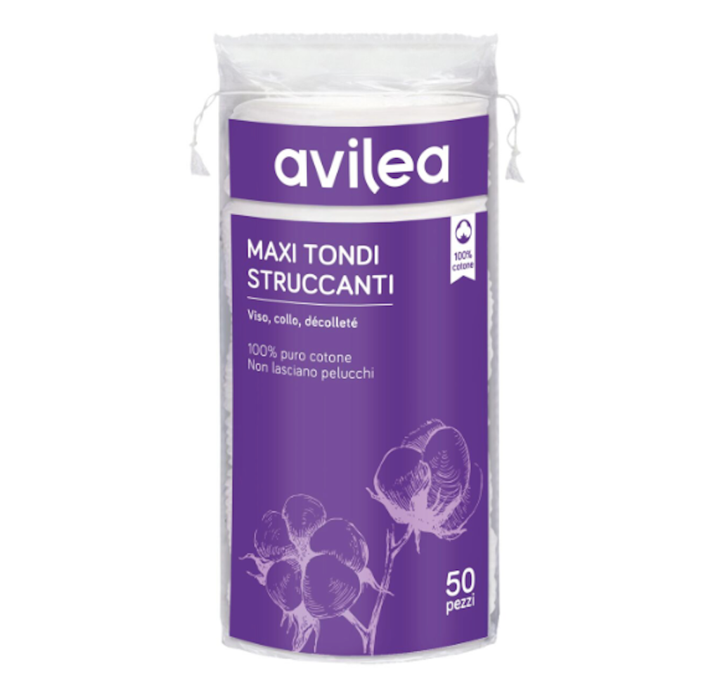 Avilea, maxi Make-up-Entferner-Pads, 50 Stk.
