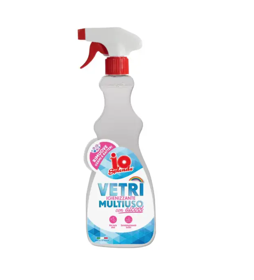 io Splendo, Glas und Mehrzweckreiniger mit Alkohol 625ml