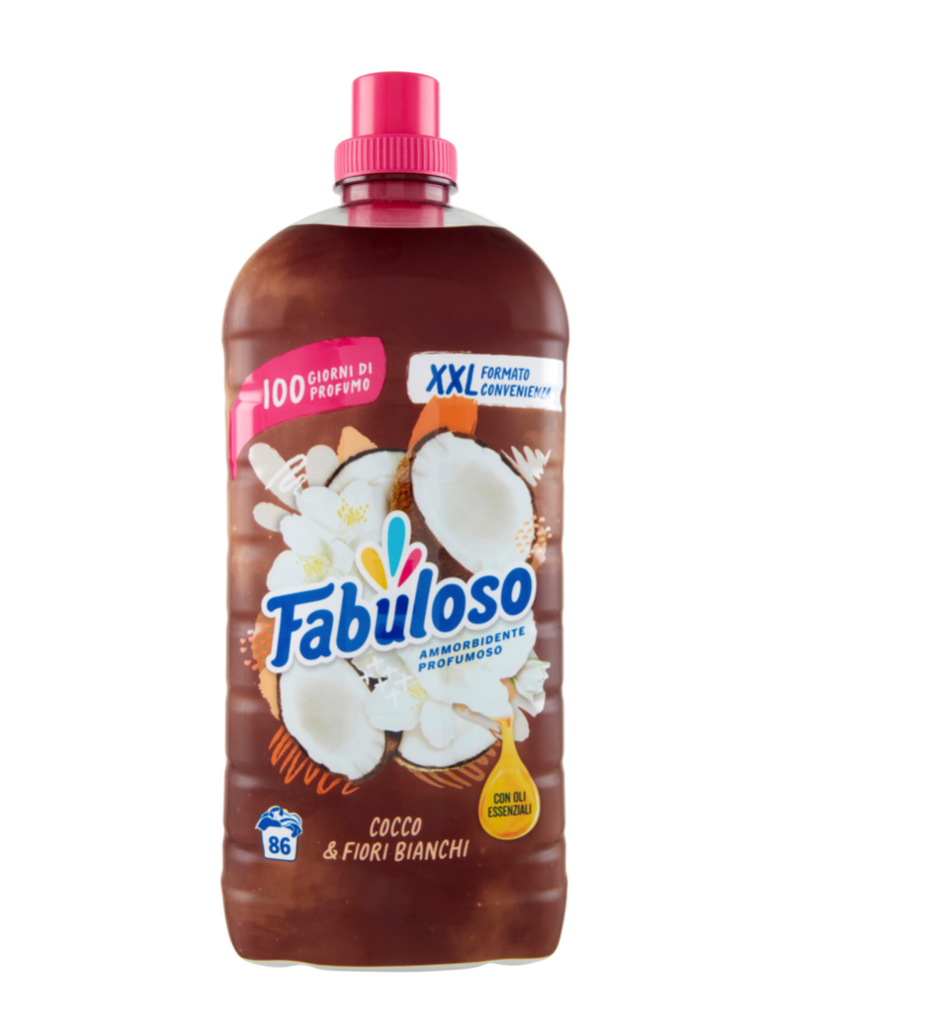 Fabuloso, Konzentrierter Weichspüler, Kokosnuss , 86 Waschen