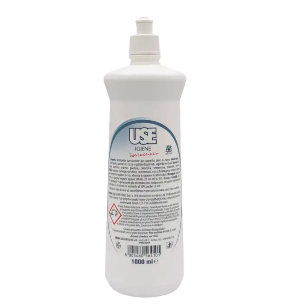 USE,  konzentrierten Desinfektionsreiniger für Badezimmeroberflächen, 1lt