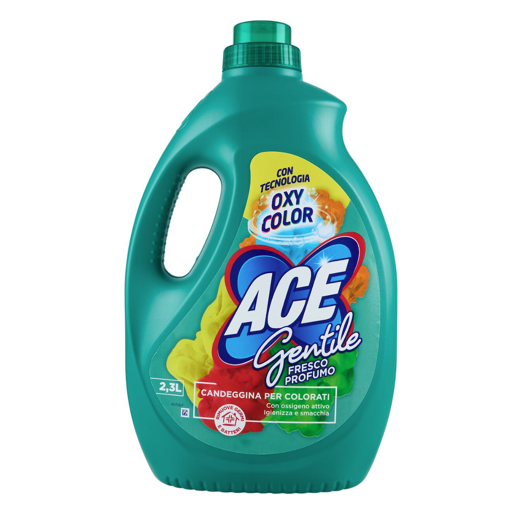 ACE, Sanftes Bleichmittel, Frischer Duft, Bunte Kleidung,  2,3lt