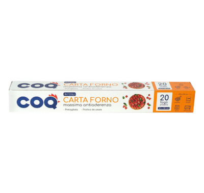 Coq, Backpapier mit maximaler Haftung, 20 Blatt, 33 x 38 cm