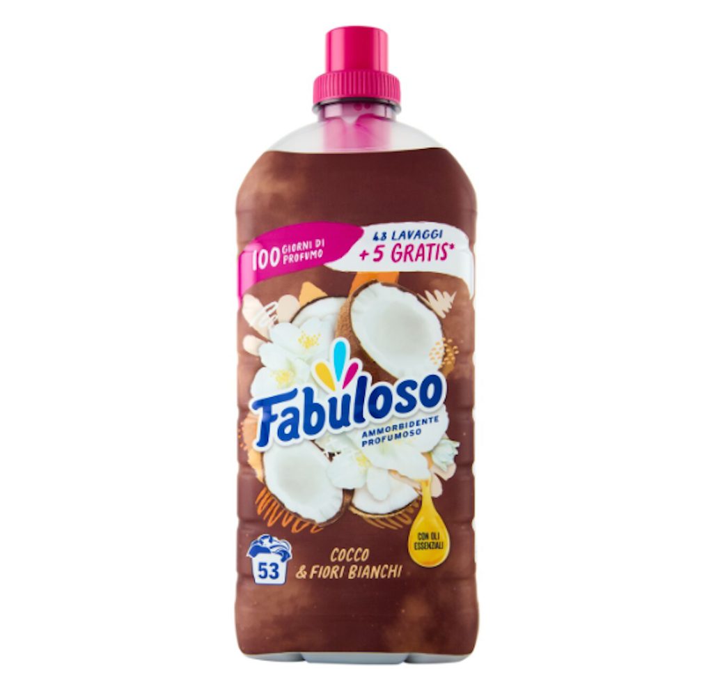 Fabuloso, Weichspüler,  Kokosnuss & weiße Blumen, 53 Waschen