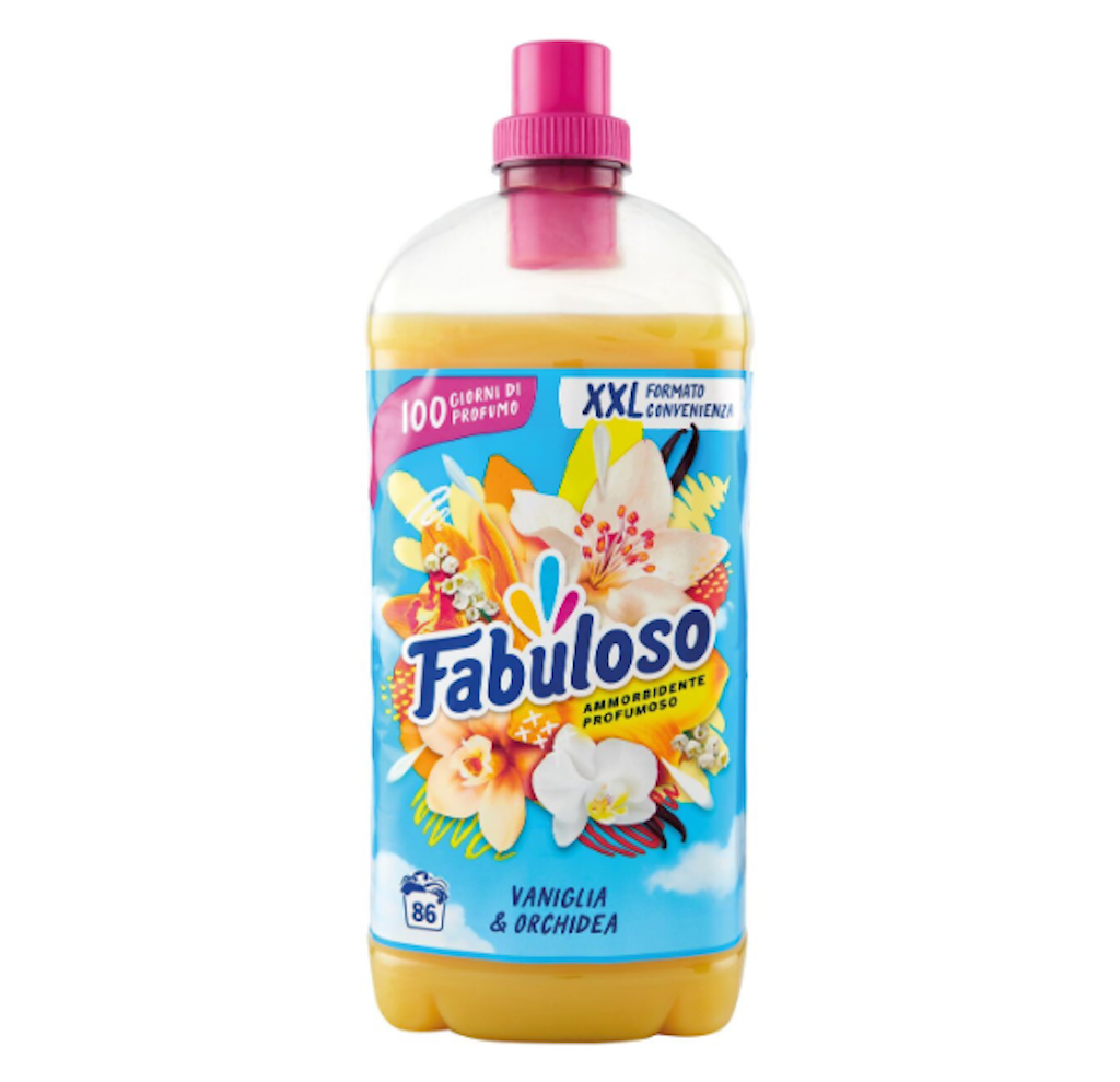 Fabuloso, Weichspülerkonzentrat,  Vanille und Orchidee, 86 Waschen