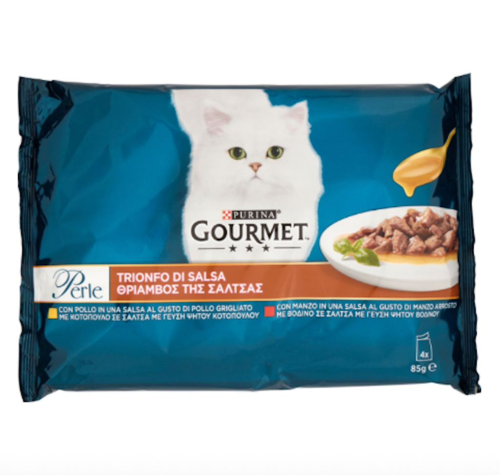 Purina, Gourmet Perle, Huhn und Rind, 4x85 gr