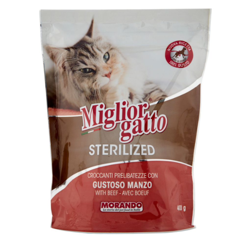 Miglior Gatto, Trockenfutter für Katzen, Rind, 400gr.