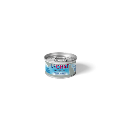 Monge, Lechat, Natural, Nassfutter mit Thunfisch und Sardellen, 80gr.