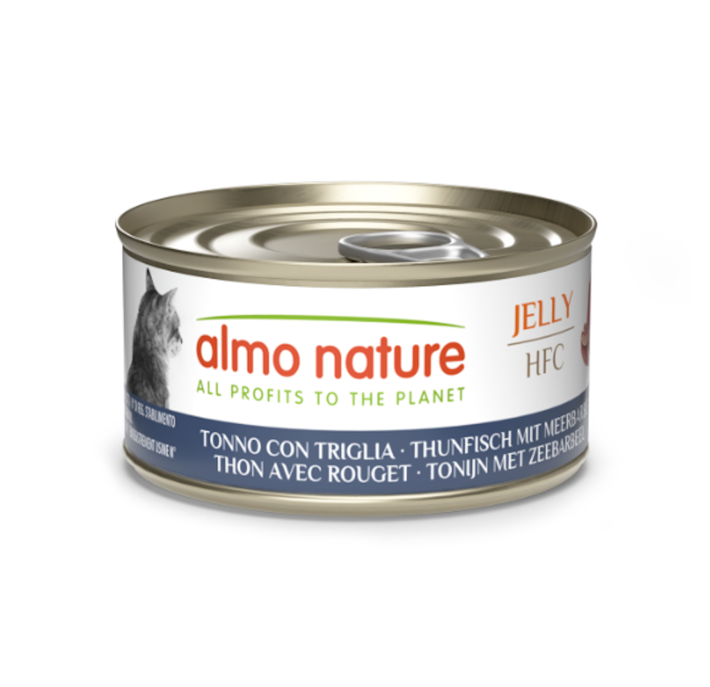 Almo Nature, Nassfutter mit Thunfisch und Meerbarbe, 70gr.