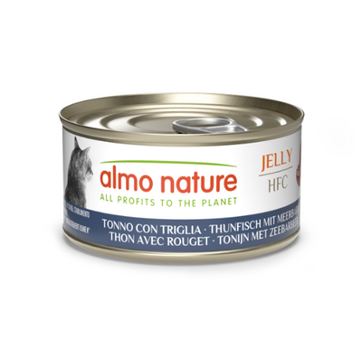 Almo Nature, Nassfutter mit Thunfisch und Meerbarbe, 70gr.