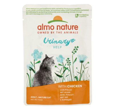 Almo Nature, Urinary, Nassfutter mit Huhn, 70gr.