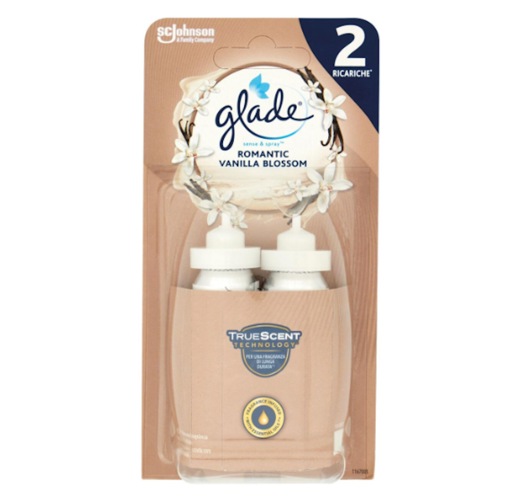 Glade, Sense and Spray, 2x Nachfüllpackung für Raumduftspender, Vanille