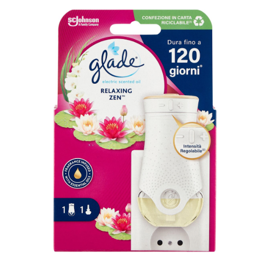 Glade, Elektrischer Raumduftspender, Basisstation mit Nachfüllpackung, Relaxing Zen