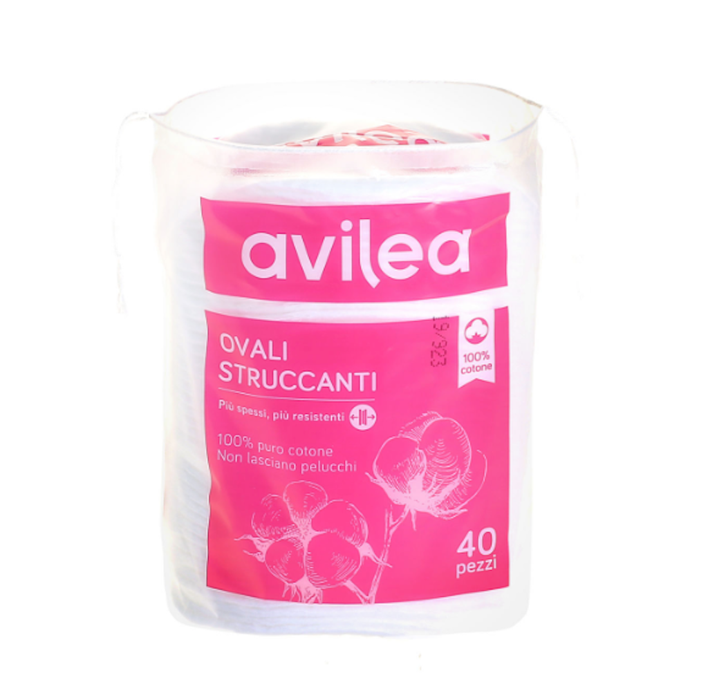 Avilea, ovale Make-up-Entferner-Pads, 40 Stk.