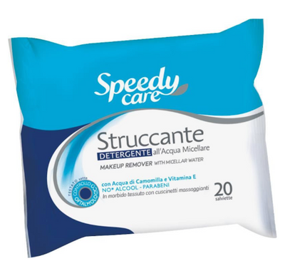 Speedy Care, Feuchttücher zum Abschminken, Mizellen wasser, 20 Stk.