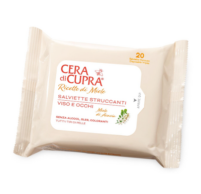 Cera di Cupra, Feuchttücher zum Abschminken, Akazienhonig, 20 Stk.