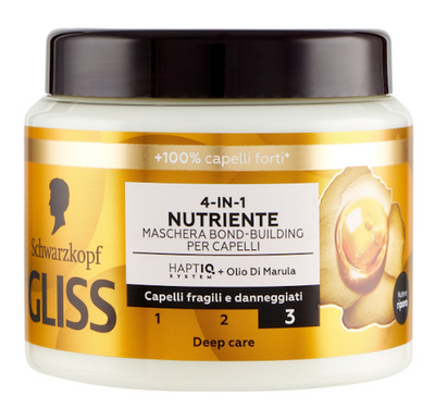 Schwarzkopf Gliss, Pflegende 4 in 1 Maske, 400 ml