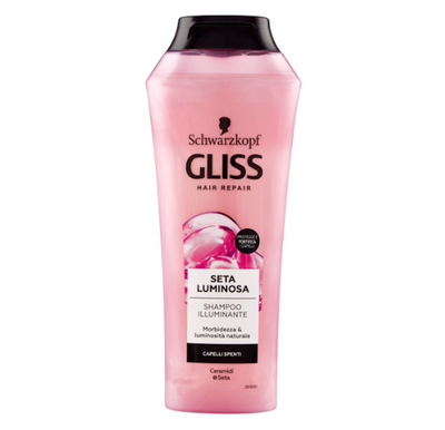 Schwarzkopf Gliss, Glänzende Seide, Aufhellendes Shampoo, 250 ml