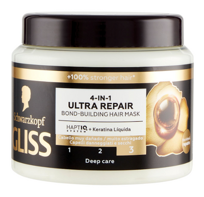 Schwarzkopf Gliss, 4 in 1 Reparatur Maske, 400 ml