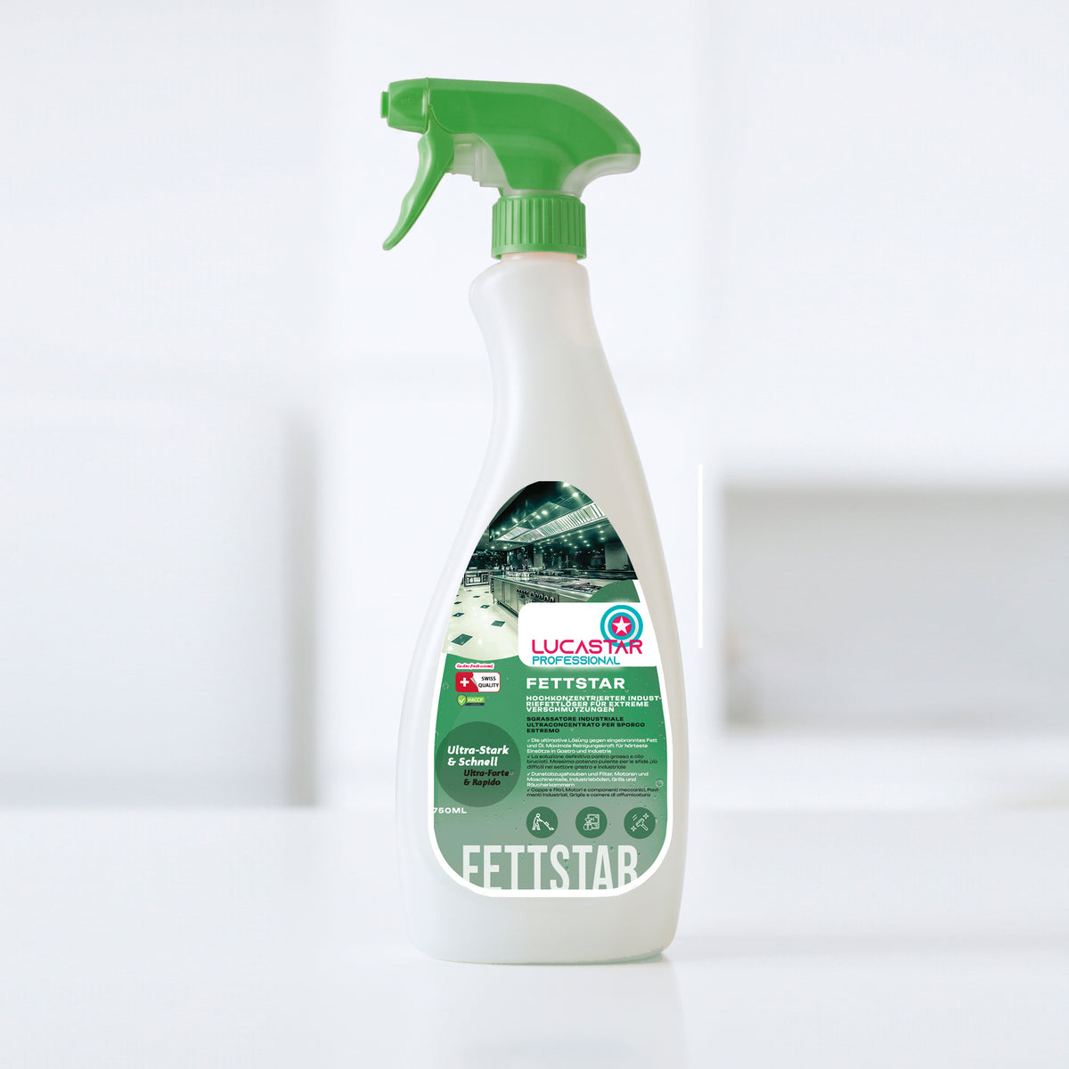 Lucastar Professional, FETTSTAR, Mehrzweck-Entfetter, 750ml/10Kg