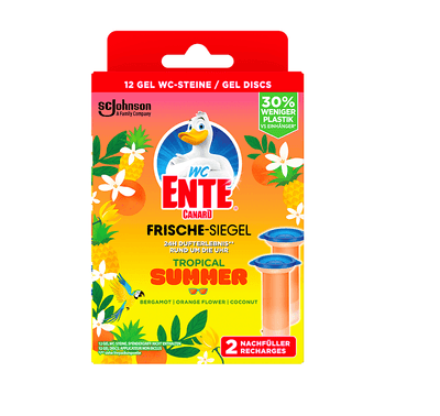 DUCK, WC-Frische-Siegel, Tropic Summer, 2 X 36 ml